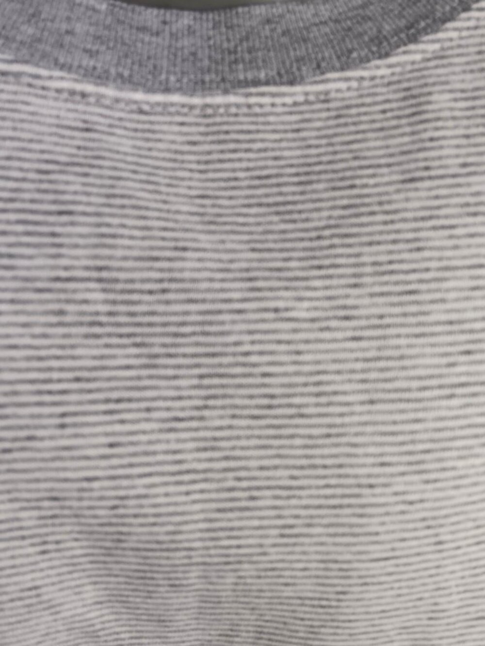 True Vintage T-shirt XL 1990's Grunge Gray Striped Teak Sport Crew Neck